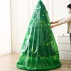Liyaomix Jumbo Christmas Tree Removal Bag, Green Extra Large 6ft