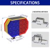 QXMH Solar Strobe Warning Light,High Bright Outdoor LED Flashing Light