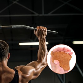 AOZUO 4Pcs Weight Lifting Gloves, Weightlifting Gloves Gym Gloves for Women Men Workout Gloves for Protection Grip Shock Absorption Fitness Training Exercise Gloves Cycling Pull-Up(Brown)