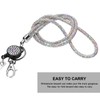 Soleebee Card Holder Lanyard Bling Rhinestone Lanyard with Key Ring