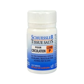 Schuessler Tissue Salts Comb P Poor Circulation 125 Tablets