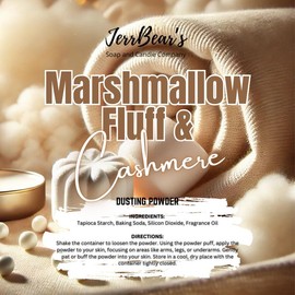JerrBear’s Custom Body Dusting Powder - Scented - Gentle - Fine Powder Talc-Free Fragrance Moisture Cosmetic Skin Care:_Marshmallow Fluff