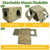 Hamiledyi Large Rabbit Grass House Hand Woven Natural Bunny Hut