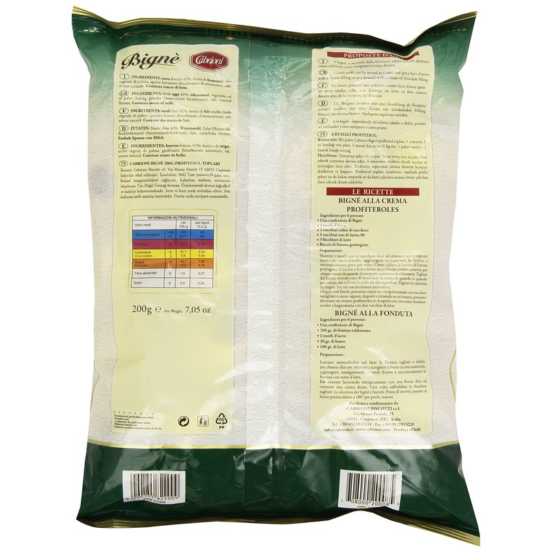 Cabrioni Bignè Small Ice Puff 200 g