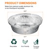 sourcing map 20pcs Aluminum Foil Pie Pans 6.3" Round Disposable