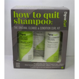 DEVACURL HOW TO QUIT SHAMPOO THE ORIGINAL CLEANSE & CONDITION CURL KIT BOXED