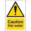 V Safety Warning Temperature- Caution Hot Water - 100 X