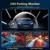 WiFi 360° Dash Cam Front and Rear Inside,4 Channel 3"