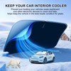 T TGBROS - Parasol para parabrisas para Dodge Challenger 2015-2023