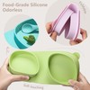 Silicone Foldable Novelty Dinner Plates,Suction Plates for Baby Travel Essential