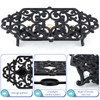 MOLIGOU Cast Iron Teapot Warmer, Teapot Warmer Stand with 3