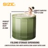 jessie Portable Foldable Bathtub for Adults PVC SPA Soaking Standing