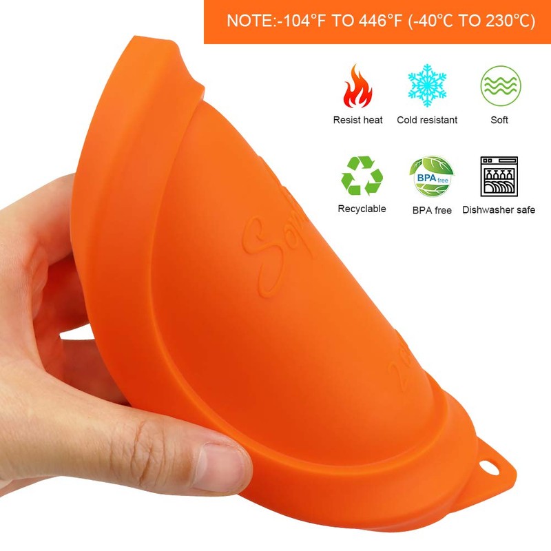Sophico 2 Cup Round Silicone Storage Cover Lids Replacement for