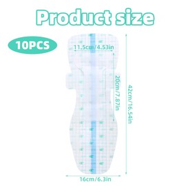 lasuroa Pack of 10 Waterproof Swimming Pads for Women, Waterproof Protective Plasters for Private Area, Skin-friendly Swimming Pads for Women