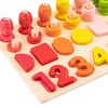 Number Sorting Toys 10 Shapes 1 to 10 Numbers Wooden