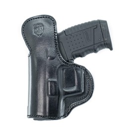 Maxx Carry Inside The Waistband Leather Holster for Walther PPK. IWB Holster with Clip Conceal Carry. Black Right Hand.