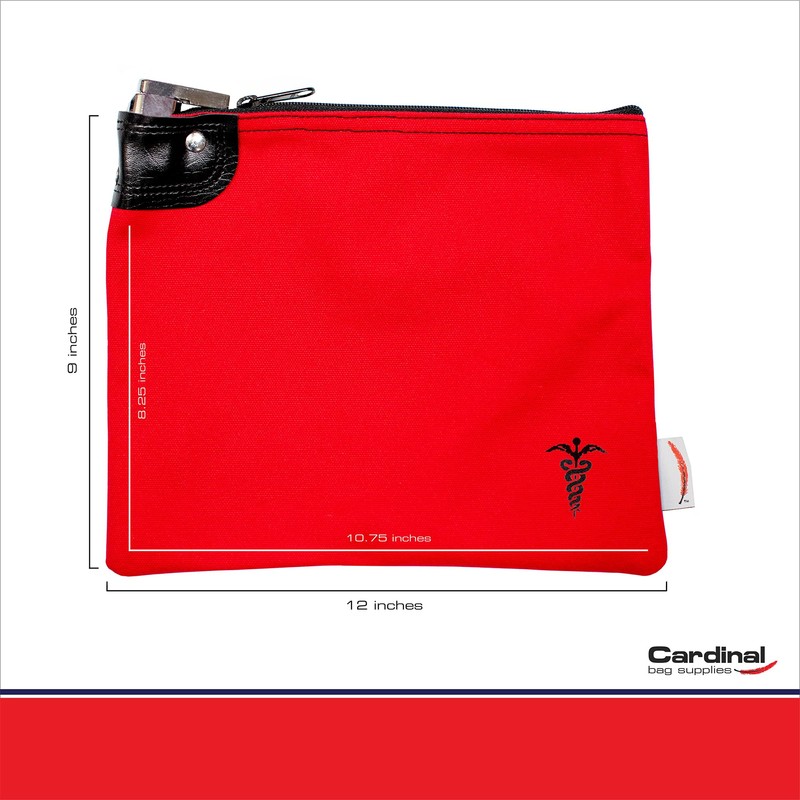 Cardinal bag supplies Medication Canvas Lock Storage Bag, 8 x