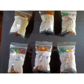 Unbranded 25 Twist Bulbs Various Colors Vintage Ceramic Christmas Tree Lights