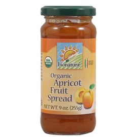 Bionaturae Fruit Spreads - Apricot Jam Organic, No Added Sugar, No Preservatives, Small Batch Apricot Preserves, Non-GMO, Made with Organic Apricots - 9 oz (Pack of 2)