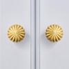 Brass Cabinet Knob Pumpkin Knobs, Copper Drawer Knobs Round Handles