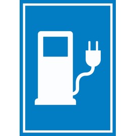 Electric Vehicle Sign A4 (210 x 297 mm)