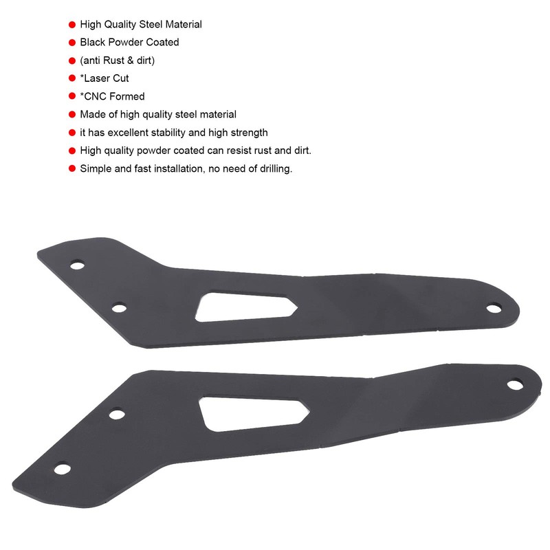 Terisass LED Light Bar Bracket Side Bracket Steel Accessories Suitable