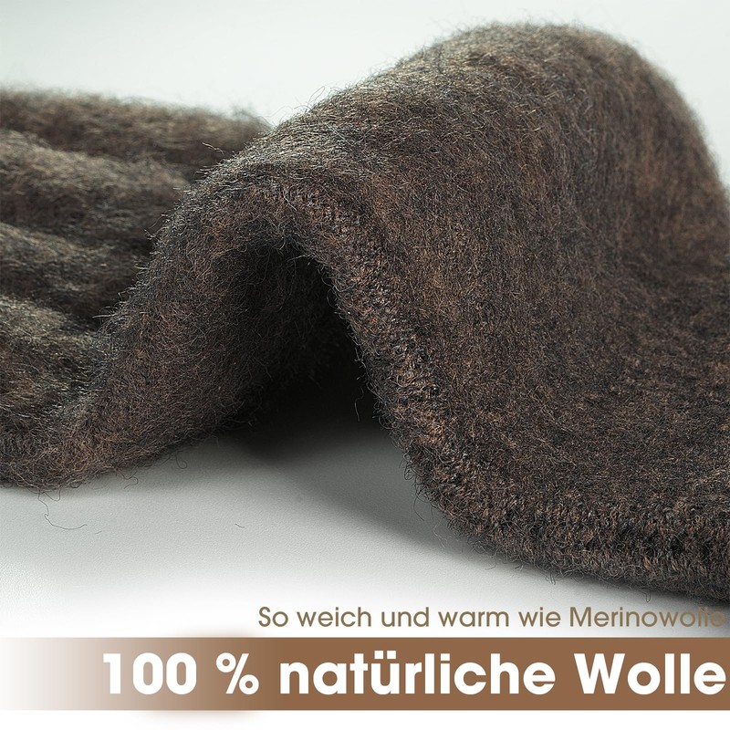Rahhint Merino Wool Thermal Winter Gloves for Men Women, Touch