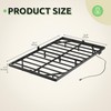 GOOBED Floating Bed Frame Full Size, Bed Frame with Charging