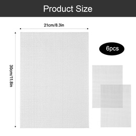 6Pcs Stainless Steel Woven Wire Mesh Sheets Easy to Use Wire Mesh Sheet Sturdy and Durable Metal Mesh Applied for Keeping Insects Out or Suitable for Both Indoor and Outdooor Kitchen Garden Etc