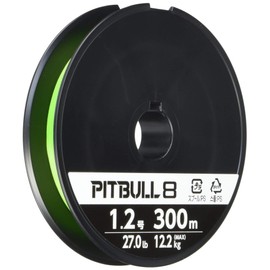 Shimano PL-M78S Pitbull 8 Fishing Line, 98.1 ft (300 m), No. 1.2, Lime Green