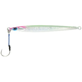 JACKALL G204 Metal Jig, Bumble's Jig, Semi-Long, 7.1 oz (200 g), Glow Edge/Magma Wave Holo