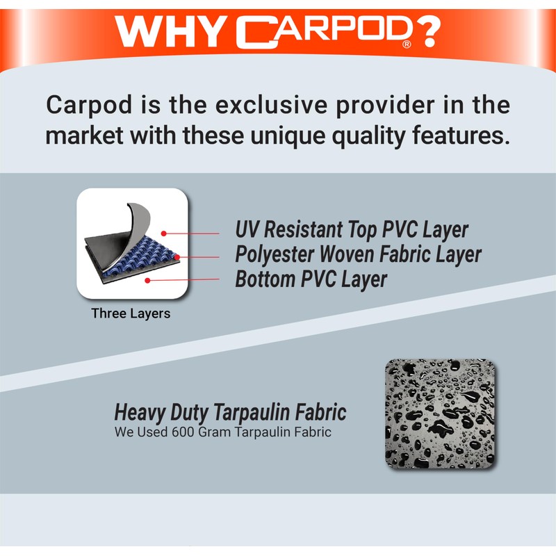 Carpod Waterproof Cargo Carrier Bag. Heavy Duty UV Protected Triple