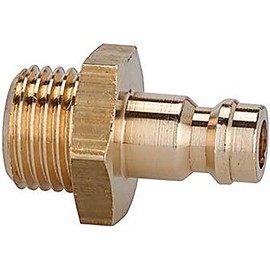 Brass Hose Nipple NW 5 Brass Male Thread 1/4 for 243.032