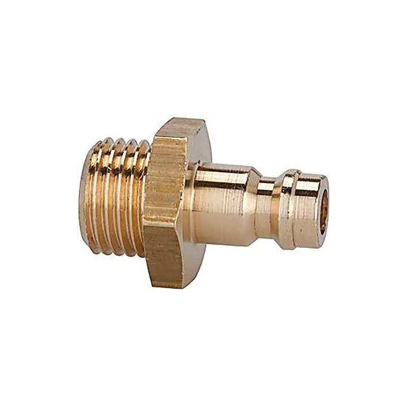 Brass Hose Nipple NW 5 Brass Male Thread 1/4 for