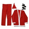 BIG FEET PAJAMA CO. Adult Santa Claus Costume, 5 pc