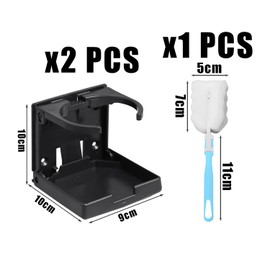 2 Car Cup Holders, 1 Cup Brush, Car Beverage Holder, Portable Beverage Holder, Foldable Beverage Holder, Universal Cup Holder