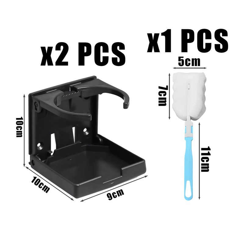 2 Car Cup Holders, 1 Cup Brush, Car Beverage Holder,