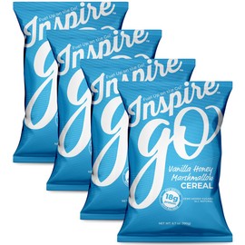 Inspire 18g Protein Cereal Vanilla Honey Marshmallow 4-Pack by Bariatric Eating