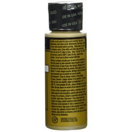 FolkArt Enamel Glitter and Metallic Paint in Assorted Colors (2 oz), 4033, Metallic Gold