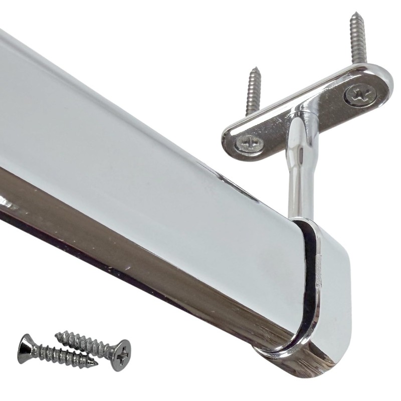 Oval Closet Rod End Hanger |15mm x 30mm | Polished