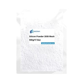 Eastchem Silicon Powder Quartz Sand of 3000 mesh,The Main Ingredients is Silicon Dioxide(SiO2),CAS NO:14808-60-7 (500g)
