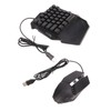 One Handed Keyboard Mouse Set Wired 35 Keys RGB Backlight