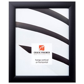 Craig Frames 1WB3BK 8 by 10-Inch Picture Frame, Smooth Wrap Finish, 1-Inch Wide, Black