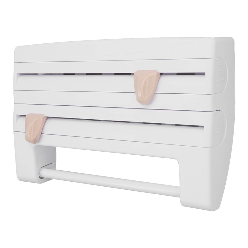 Cling Film Holder Wall Mount Multifunctional Cling Film Cutter with