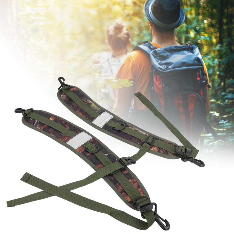 Waterproof Backpack Shoulder Straps Adjustable Replacement Strap Buckle Non-Slip for