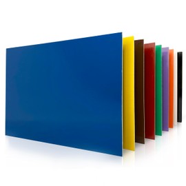 MDF Colored Wood 12x19 inches Sheets, 1/8th, Thicknesses, Glowforge Ready, 9 Different Colors Included