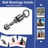 QISHUO High Strength Fishing Swivel Steel Ball Bearing Fishing Swivels