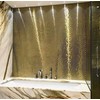 Blujellyfish Hexagon Gold Backsplash Tiles Metal Mosaic Tile Stainless Steel