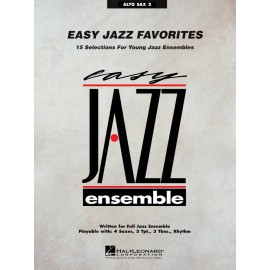 Easy Jazz Favorites Alto Sax 2 Easy Jazz Ensemble Series NEW 007010285