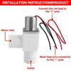 Plastic Electric Pulse Solenoid Valve, 4.5‑6VDC 1/2 Inch Water Control